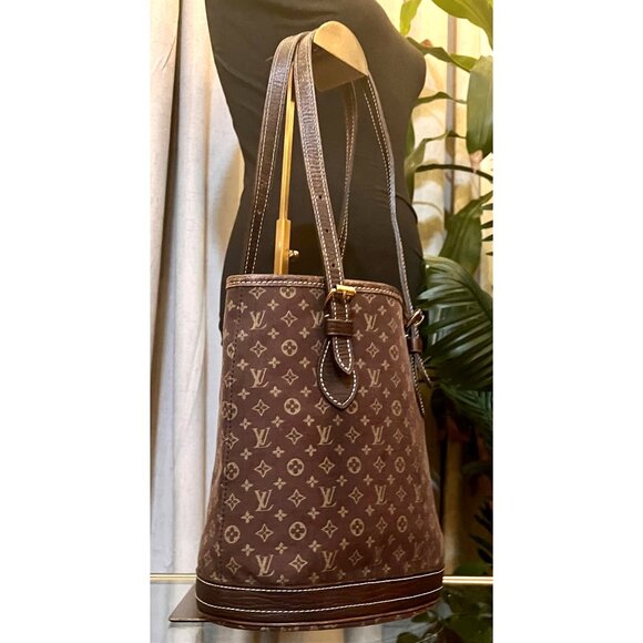 Louis Vuitton Monogram Demin Min Lin PM Bucket Bag - Picture 5 of 13